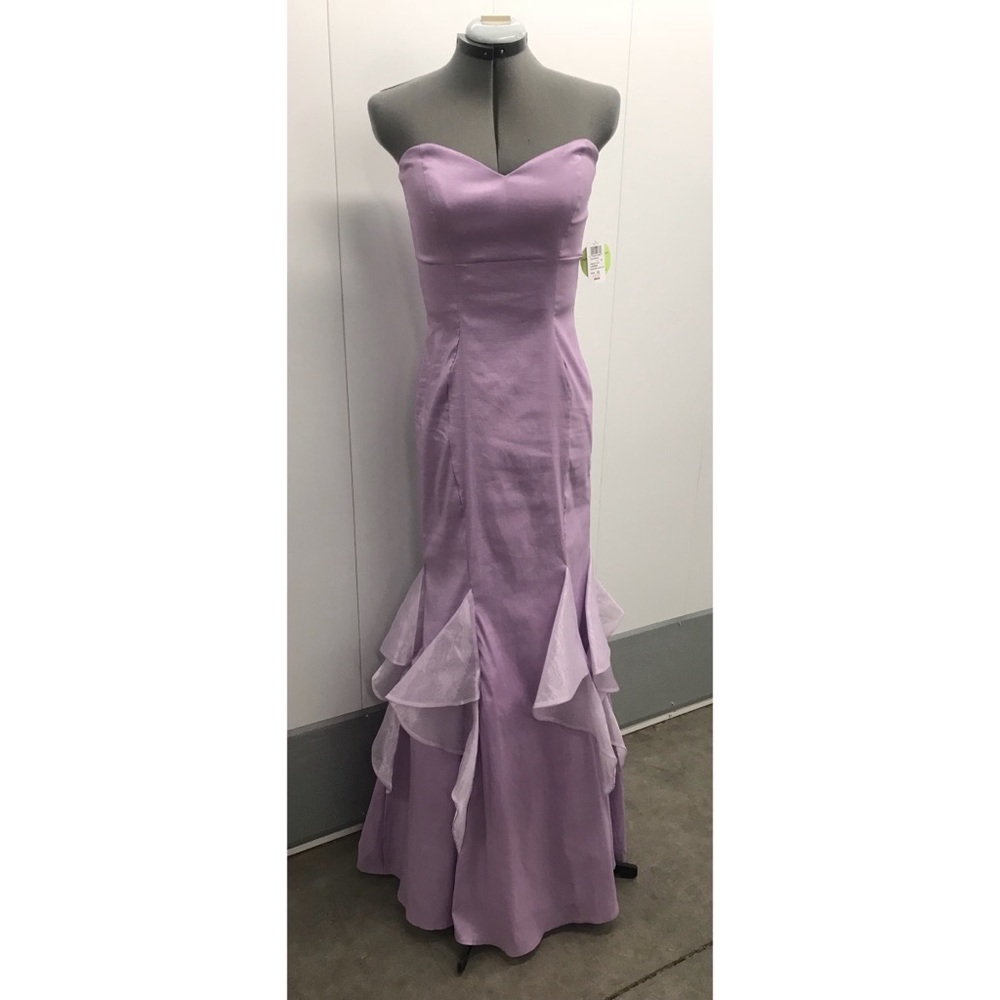 New light purple mermaid long fitted dress